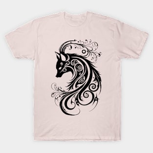 Tribal Swirl Fox T-Shirt